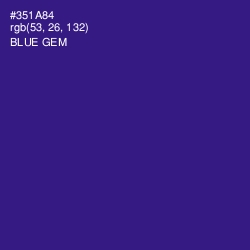 #351A84 - Blue Gem Color Image